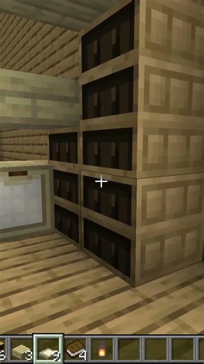 Kleines weißes Bücherregal in Minecraft #minecraft #mctutorial #gaming #minecrafttutorial #viral