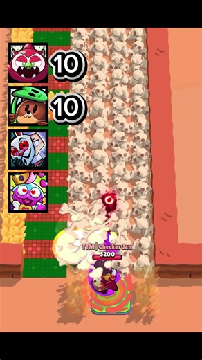 Range of Brawlers with Hypercharge - Part 14 #shorts #viralshorts #supercell #brawlstars #range