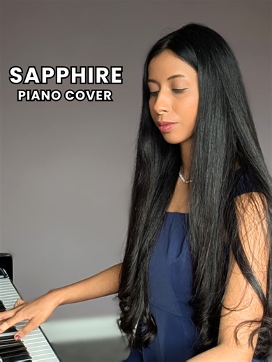 Sapphire (Ed Sheeran) piano cover ..... full version on YouTube @edsheeran #sapphire #edsheeran #pianocover #sapphirepianocover #piano #weddingpianist #femalepianist #ukpianist