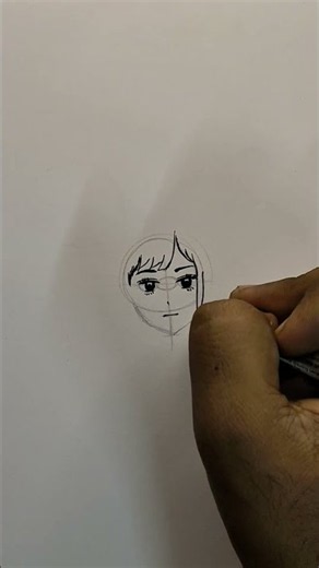 How to Draw Anime Girl Faces ✍️✨ | Easy Anime Drawing Tutorial #shorts #animeart #weeb