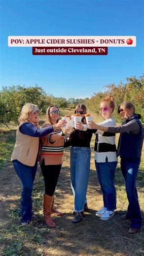 Planning a cozy day trip? Apple Valley Orchard is a great stop for cider slushies, warm donuts and seasonal apples. 🍂 📍 351 Weese Road SE, Cleveland, TN 🕘 Hours through Dec. 23: Mon.–Sat. 9 a.m. to 5 p.m. Sun. 12 p.m. to 5 p.m. 🍎 Apples available in store: Arkansas Black, Fuji, Golden Delicious, Jonagold, Pink Lady and Winesap (availability varies) 🍩 Treats: Donuts, fritters, slushies, fried pies, Amish popcorn, jams and jellies 🍏 Fresh apple cider now available 🚜 Wagon rides offered on s
