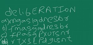 Directions (Questions 26 to 35): The word 'DELMR ERATION' has b... | Filo