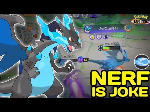 Mega Charizard X Nerf is a Really Joke 🙄 Pokemon Unite | NINZA PLAYS