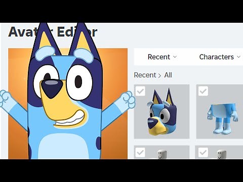 How To Make BLUEY Avatar In ROBLOX (BLUEY Roblox Tutorial)