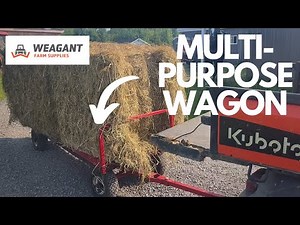 Move Large Square Bales With Ease! Creekbank Multi-Purpose Wagon Farm Showcase