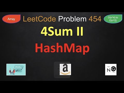 4Sum II | 4sum 2 | Four Sum II | Four Sum 2 | leetcode 454 | array