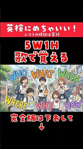 Learn 5W1H Question Words in English Through Song! 🎵 Who What When Where Why How