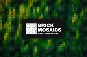 Free Download: Awesome Lego Mosaic Actions - Photoshop Tutorials