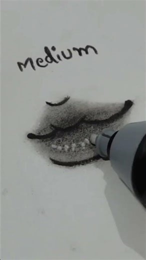 How to draw Lips 3/4 view tutorial ✨ #art #sketch #shorts #trending