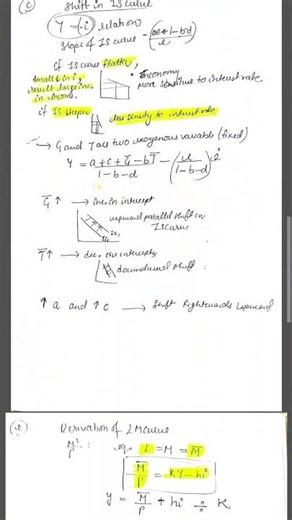 IS-LM Model complete notes with explanation in upcoming video #handwrittennotes #ignou