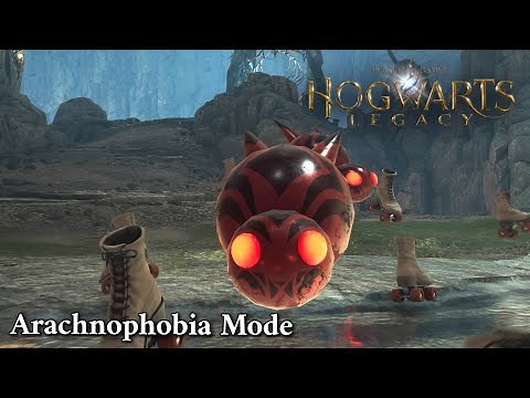 Arachnophobia Mode (Spiders with roller skates) | Hogwarts Legacy
