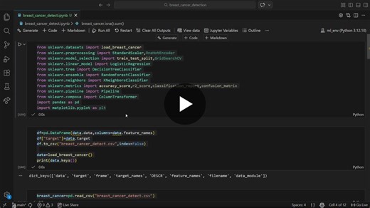 Breast Cancer Detection with Machine Learning Models | Sakthivel R posted on the topic | LinkedIn