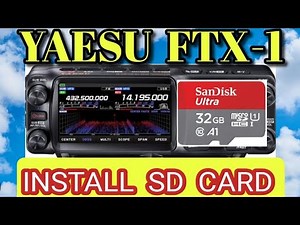 Yaesu FTX-1 Install SD Card & Screen Capture