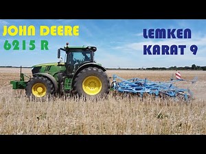 Déchaumage des colza / JOHN DEERE / LEMKEN