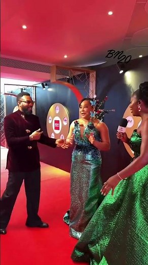 Pretty Wfe and Caring Husband At AMVCA
