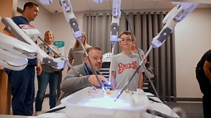 8.4K views · 68 reactions | Dr. Xochitl Garcia and Dr. Chadrick Evans inspire students with a DaVinci Technology demo. This cutting-edge technology allows for minimally invasive surgeries with fingertip-sized incisions, improving patient outcomes and reducing pain. It's inspiring to see the next generation excited about the future of healthcare!  | Springfield Clinic | Facebook