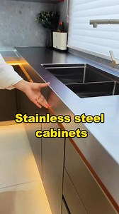 1.1M views · 6K reactions | The kitchen has stainless steel cabinets installed, so you no longer have to worry about getting wet or moldy. #aleadhome #highendcustom #highendprojects #cabinet #cabinets #customkitchencabinets #balcony #cabinetdesign #interiordesign #kitchenrenovation #storagesolutions #furnituredesign #diy #love #art | Alead Kitchen & Wardrobe Custom | Facebook