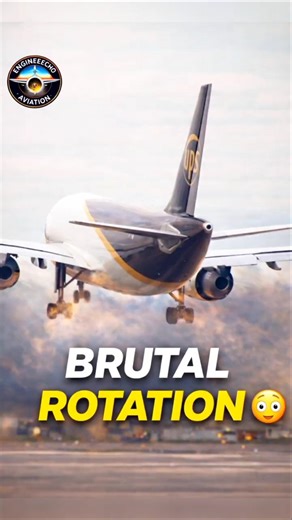 Why Did This UPS A300 Rotate So Aggressively? 😳✈️ Heavy Cargo Power #Shorts