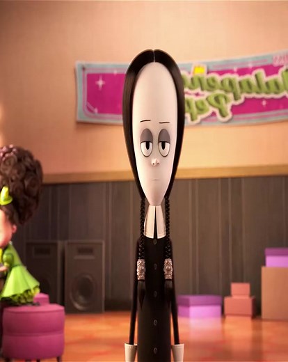 Wednesday Addams Mind Reading Cartoon Movie Clips