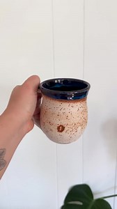 Handmade ceramic coffee mug