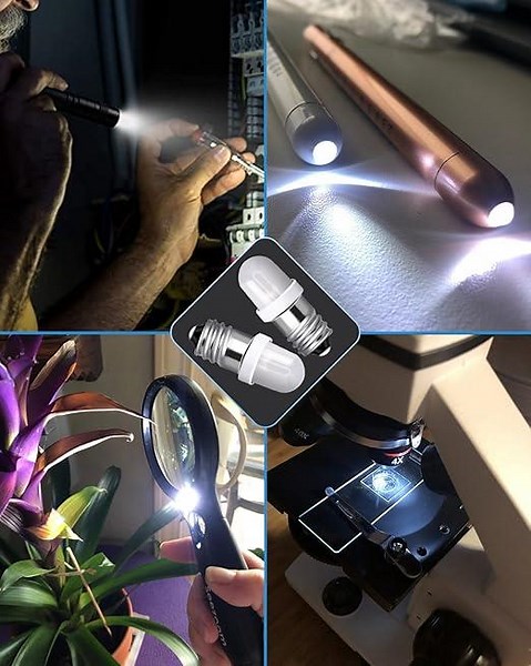 E10 Mini Led Bulb 6V 6.3V DC\/AC White