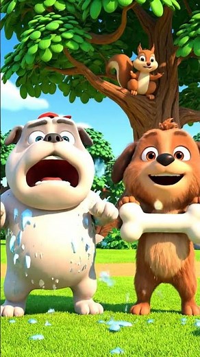 Funny Dog Fight 🐶⚡ | Cute 3D Comedy Animation for Kids