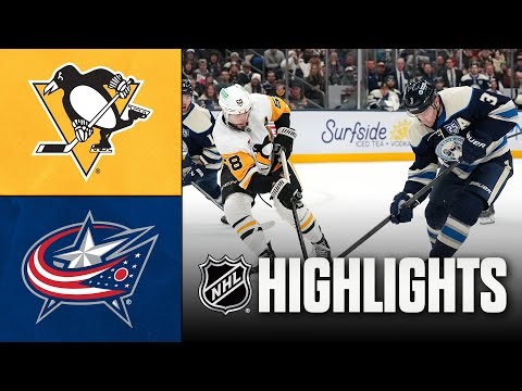 Penguins vs. Blue Jackets | NHL Highlights | November 28, 2025