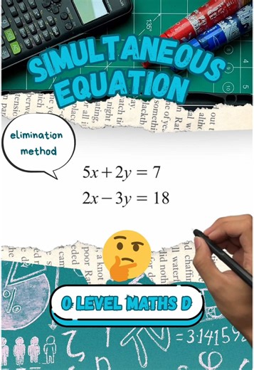 Replying to @qisz.3 Part 1 | Simultaneous Equation. Elimination method. Source: 4024/12/M/J/21 Q11 #maths #mathstips #olevel #brunei #fyp #siraziman #malaysia #singapore