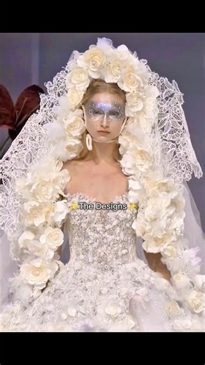 The Designer vs her Designs ✨😮 #jolipoli #hautecouture #weddingdress #dress #beautiful #fashion