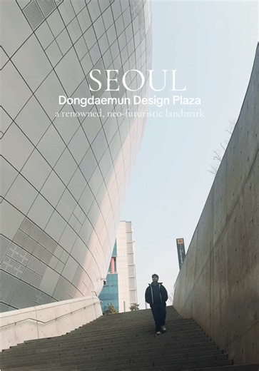 Dongdaemun Design Plaza (DDP) is a renowned, neo-futuristic landmark in Seoul 🇰🇷#korea #seoul #travel #trending #fyp
