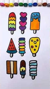 How to Draw Ice Cream Pops | Easy Summer Drawing Ideas for Kids #drawingicecream #howtodraw #kids