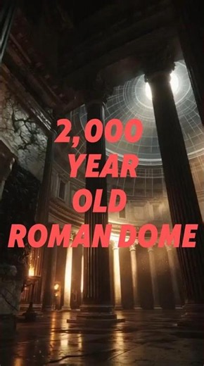 The Secret Inside Rome’s Uncracked Dome 🏛️✨ #history #ancientrome #historyfacts #facts
