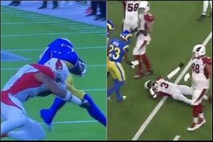Video: Cardinals Budda Baker Taken Out on Stretcher After Being Knocked Out By Hit From Cam Akers - BlackSportsOnline