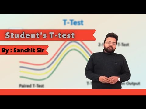 T test | descriptive way to learn to about student's T test | statistics UTM | By: Sanchit sir |