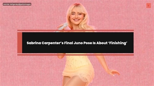 Sabrina Carpenter’s Final Juno Pose Is About ‘Finishing’