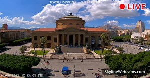 【LIVE】 Webcam en direct Palerme - Massimo Teather | SkylineWebcams