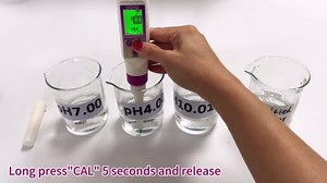 pH Meter Food Digital Electronic pH Tester for Fermentation 3*50ml pH Buffer Calibration Solution Kits Hot Sauce Food Tester Probe for Cheese Sourdough pH Temperature pH Test Strips for Acidity