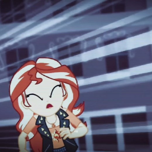 Sorrowful Sunset Shimmer in My Little Pony Equestria Girls Edits