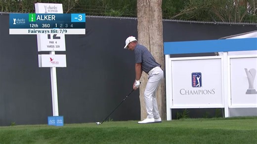 Steven Alker | Round 1 | 12th hole | Shot 1 | 2025 Charles Schwab