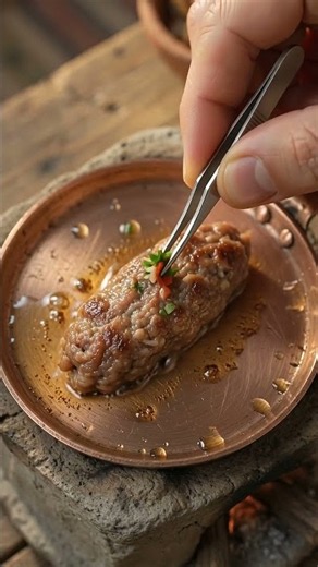Satisfying mini meat skewer prep #asmr #cooking #satisfying