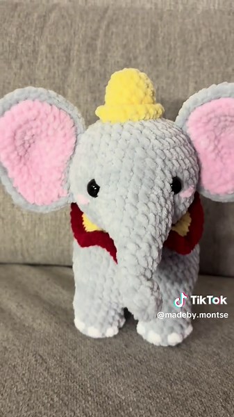 Crochet Dumbo Elephant Amigurumi Tutorial