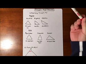 Angle Measures - Triangles