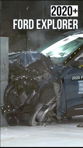 New vs Old Ford Explorer: Crash Test Comparison #shorts