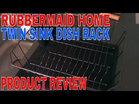 ✅ How To Use Rubbermaid Home Twin Sink Dish Drainer Rack Review