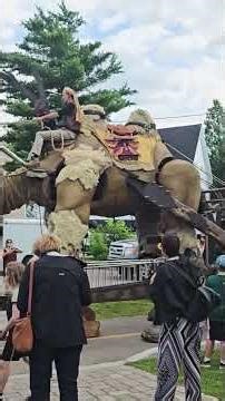 Amazing Giant Camel Puppet Show 🐪✨ | Street Performance #Shorts