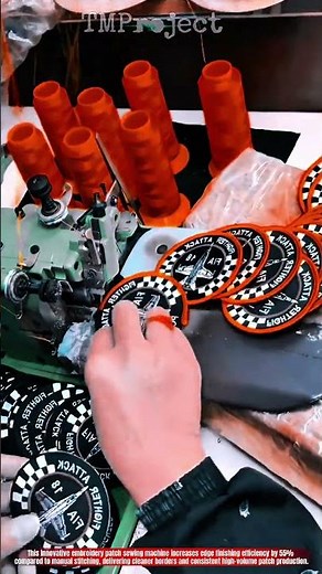 Innovative Embroidery Patch Sewing Machine: Best Precision Edge Finishing Action