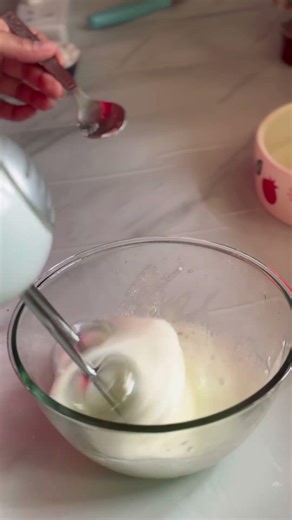 step 2: Clouds in the making ☁️🥚 #baking #learning #homebaking #homemade #cooking