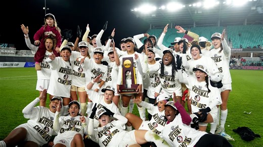 Jameis Winston hits FSU football with a stray while praising FSU soccer's Natty win