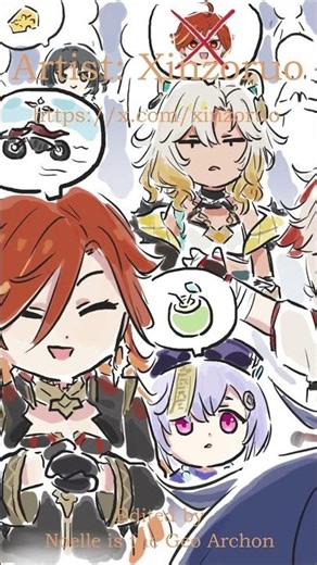 More Wishes 272 #flin #kazuha #nodkrai #genshinimpact #hoyoverse #noelleisthegeoarchon #xinzoruo