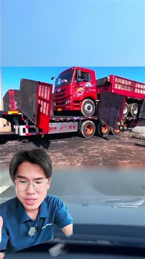 Truck carrying truck to avoid toll booth! #automobile #interestingfacts #driver #truck #shorts
